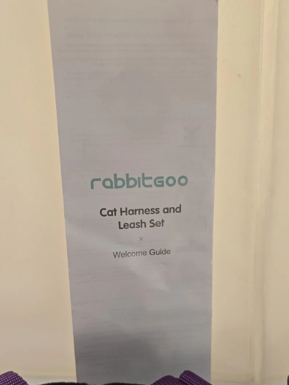 Rabbitgoo Cat Harness & Leash Set Purple XS Adjustable Vest